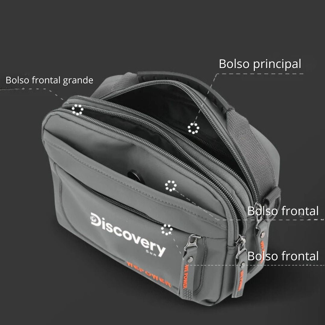 Bolsa de Ombro Discovery Adventure – Compacta e Funcional