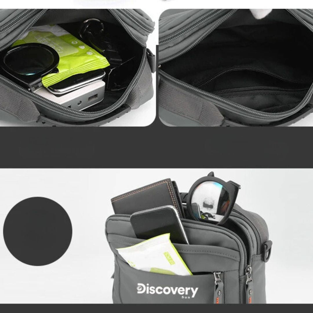 Bolsa de Ombro Discovery Adventure – Compacta e Funcional