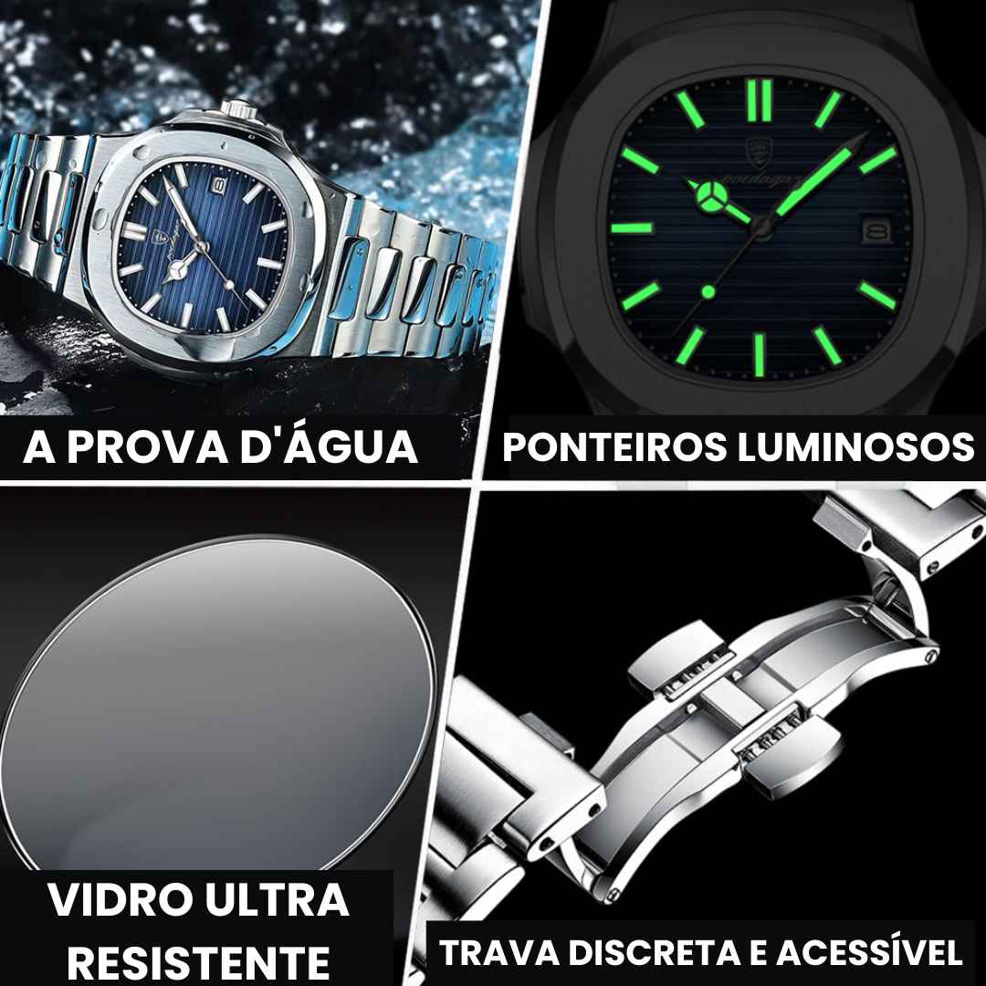 Relógio Masculino - Poedagar Luxury 2025