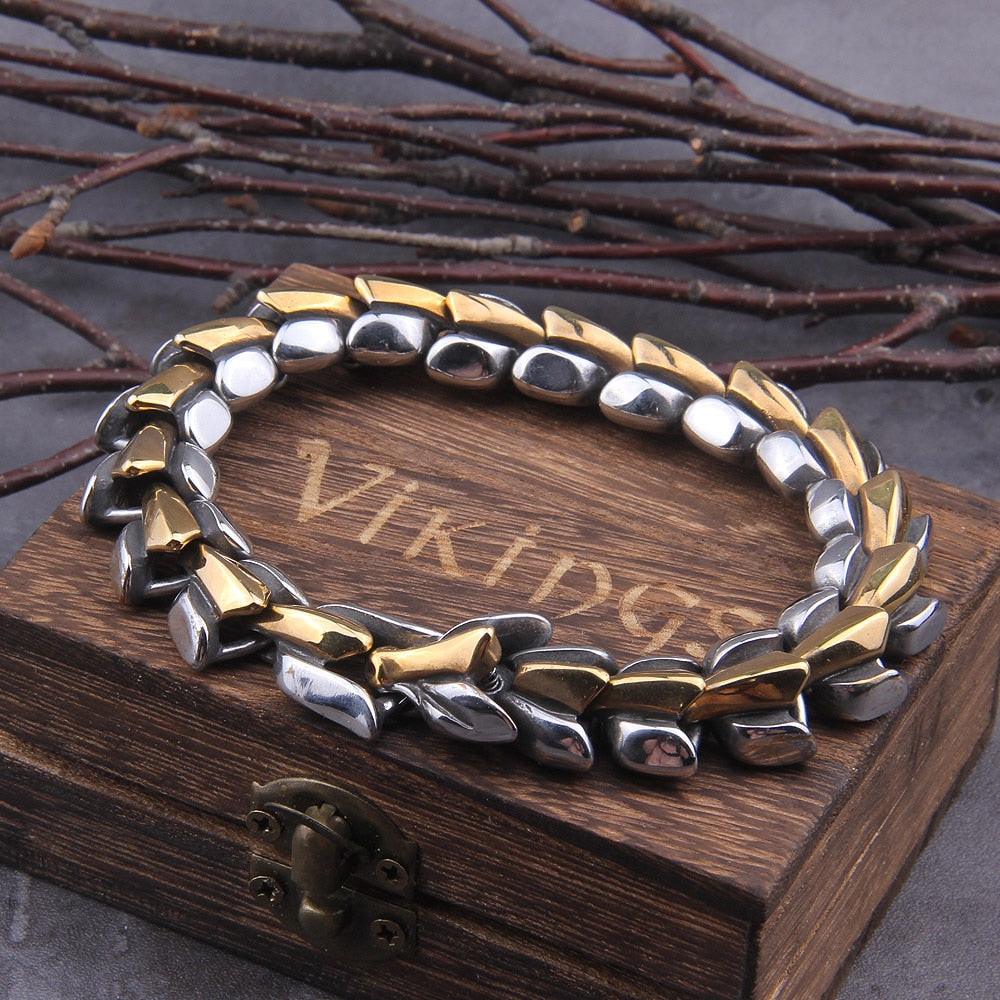 Pulseira Escama de Dragão + Caixa VIKINGS de brinde