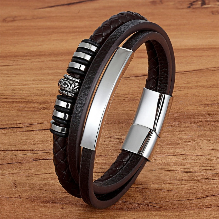 Pulseira de Couro Ragnar