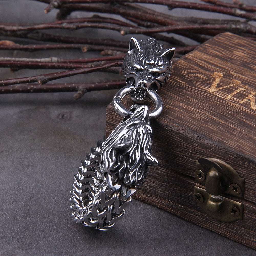 Pulseira Viking Lobos + Caixa Vikings
