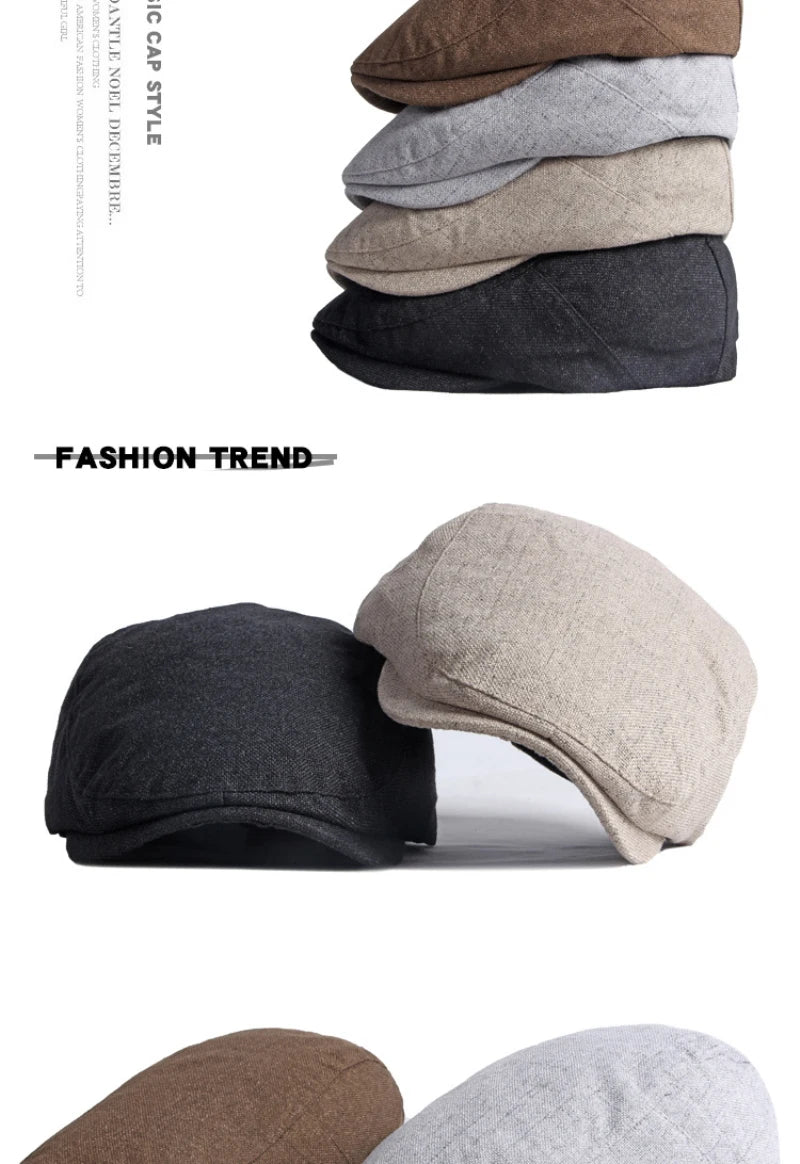 Boina Masculina Casual Texturizada