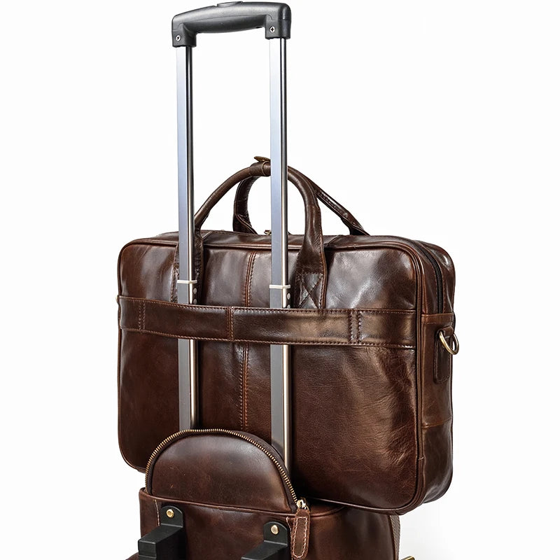 Pasta de Couro Viena p/ Notebook 15.6", Alça Carona