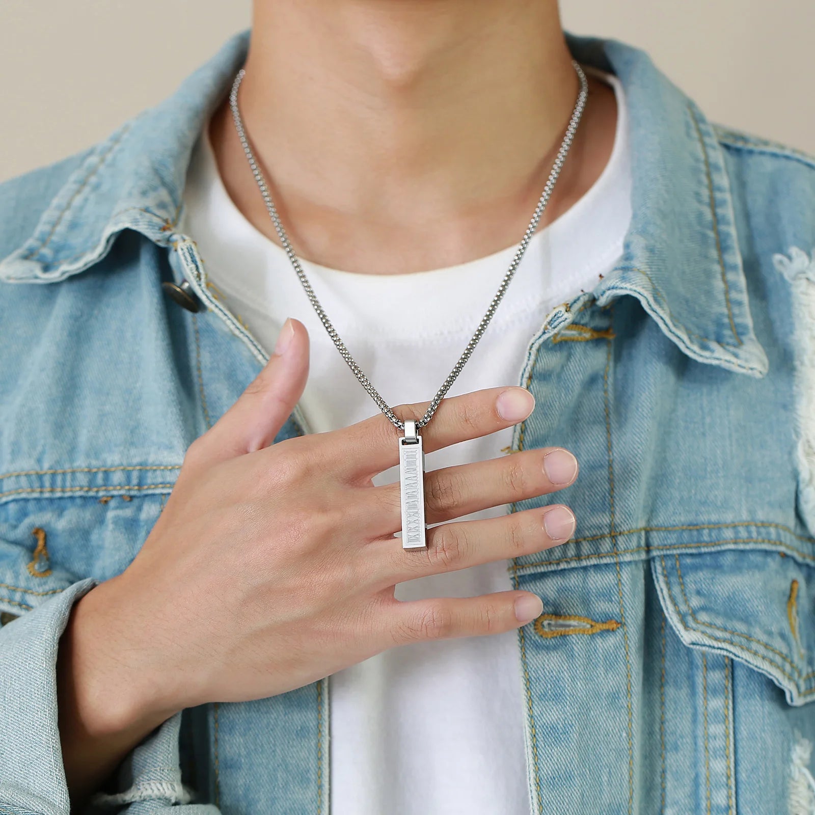 Colar Romano em Aço Inoxidável