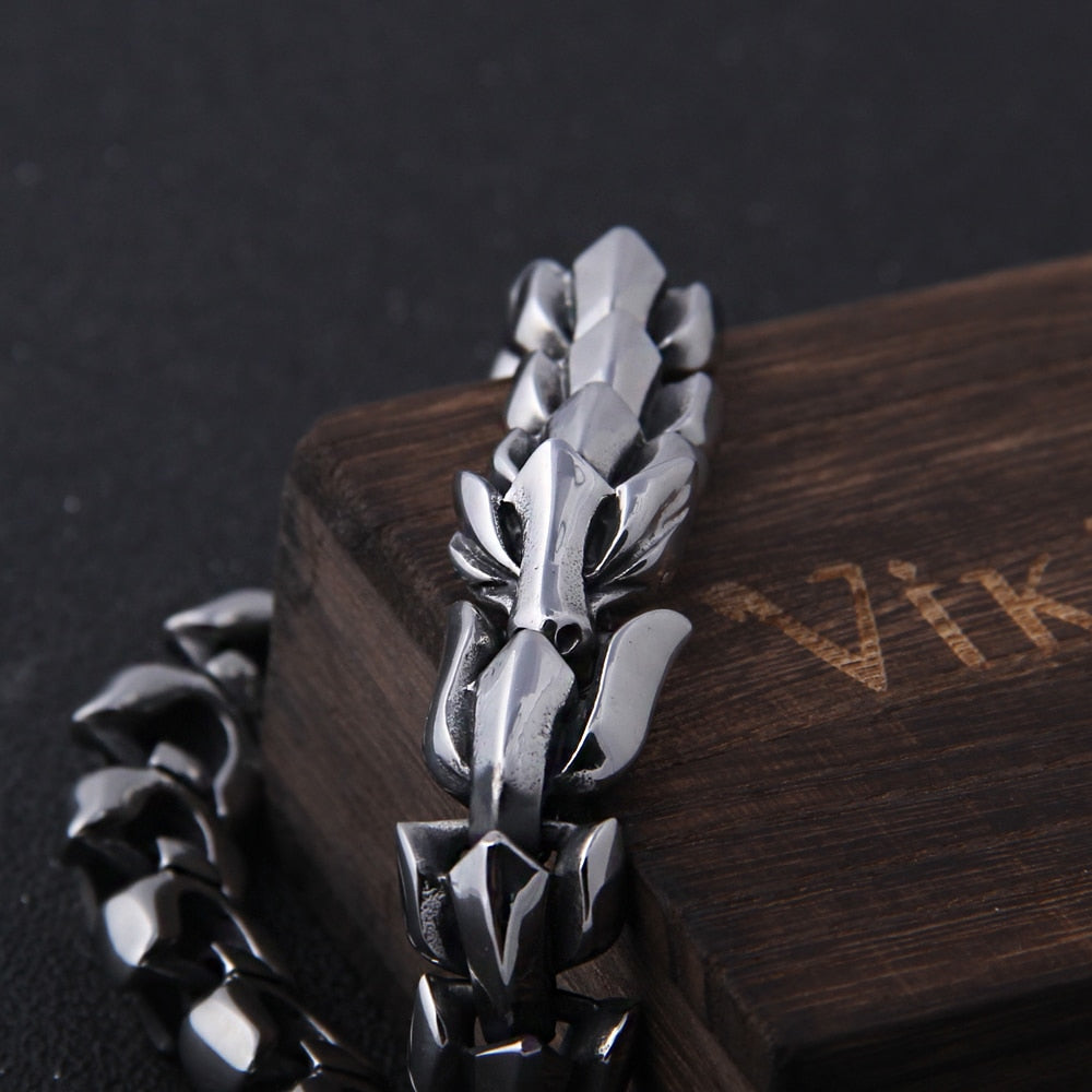 Pulseira Escama de Dragão + Caixa VIKINGS de brinde