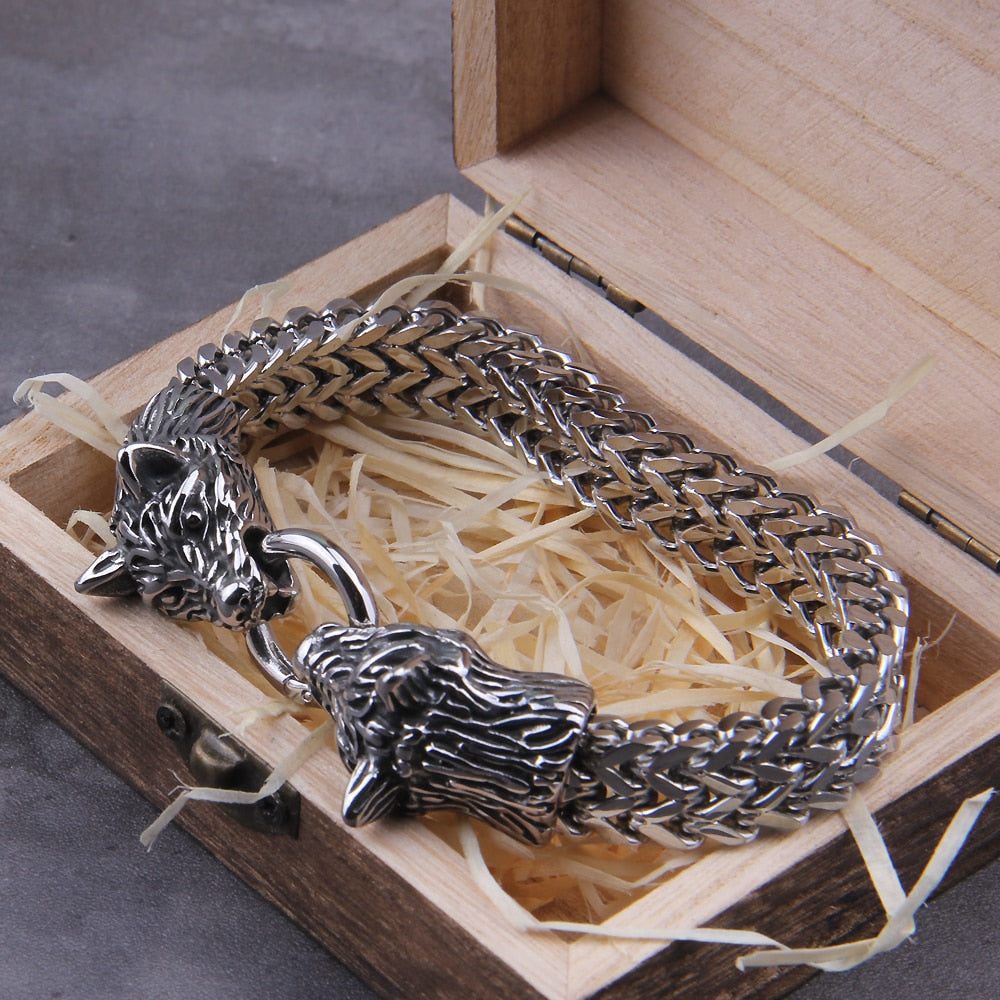Pulseira Viking Lobos + Caixa Vikings