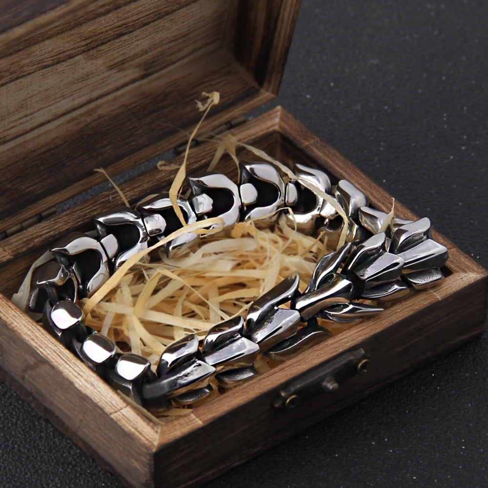 Pulseira Escama de Dragão + Caixa VIKINGS de brinde