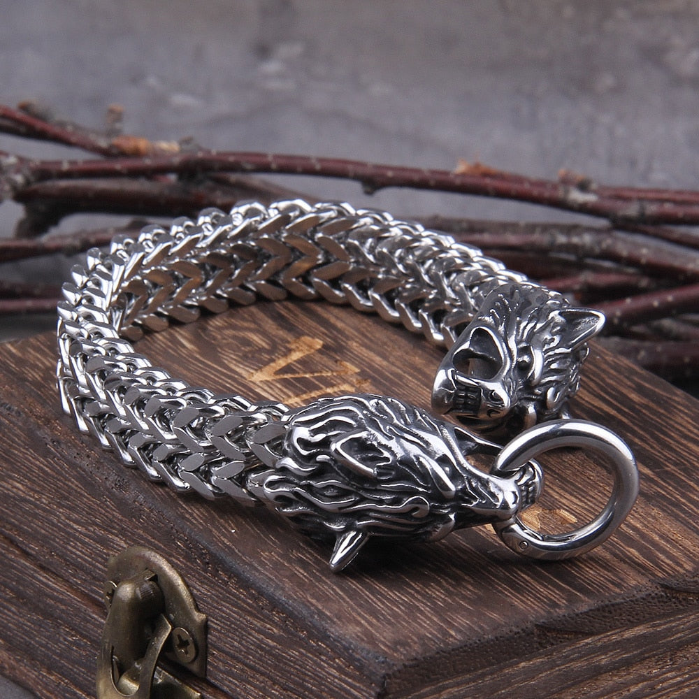 Pulseira Viking Lobos + Caixa Vikings