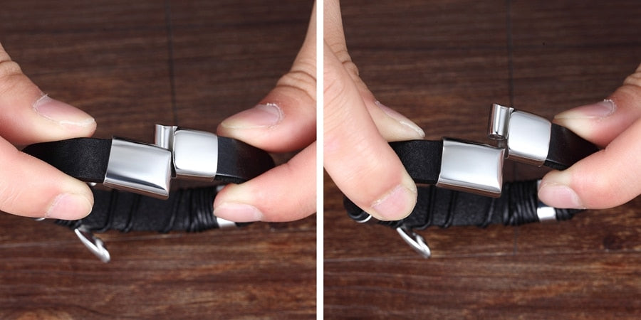 Pulseira de Couro Ragnar