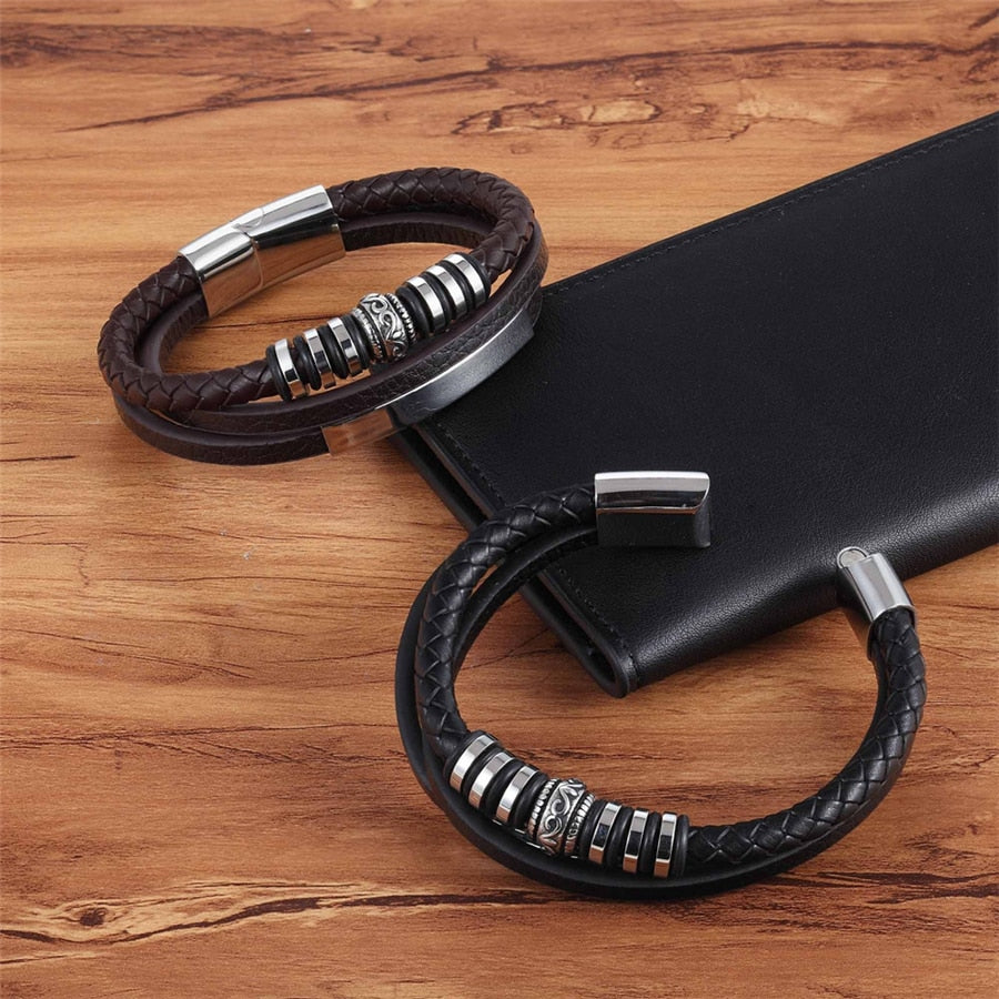 Pulseira de Couro Ragnar