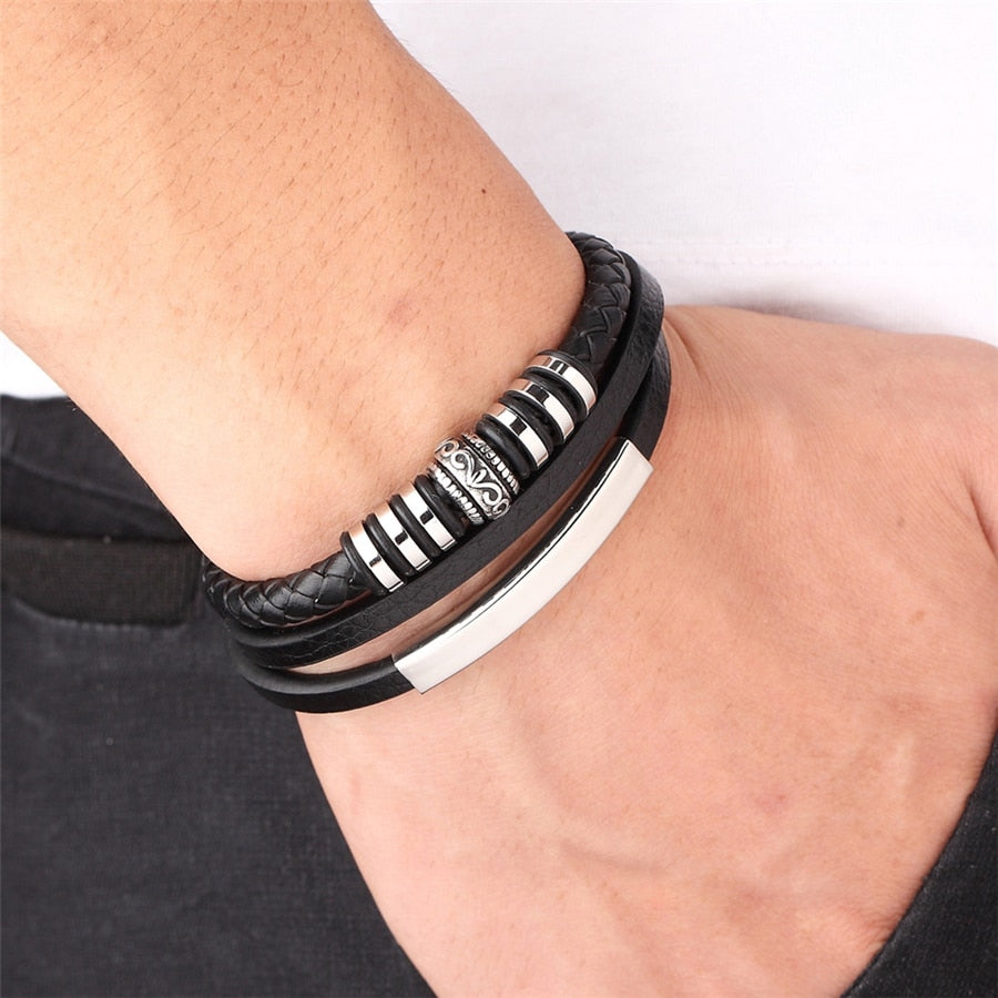 Pulseira de Couro Ragnar