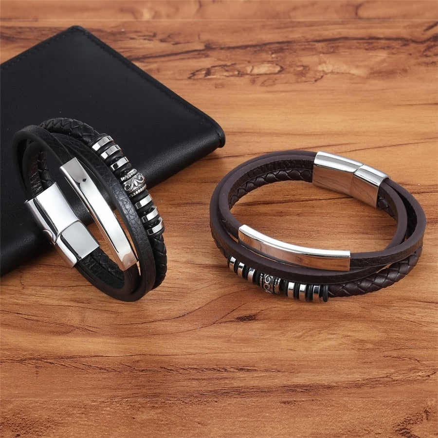 Pulseira de Couro Ragnar