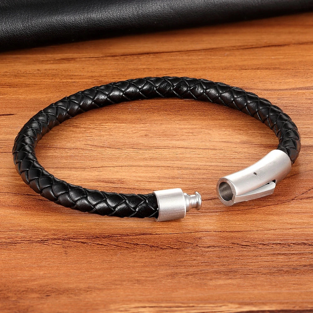 Pulseira em Couro Trançado - QANI 2