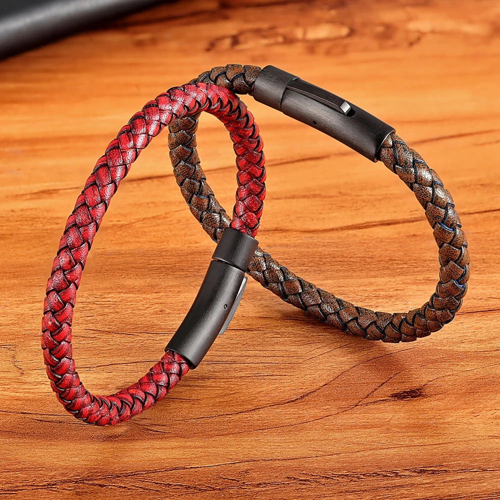 Pulseira em Couro Trançado - QANI 2