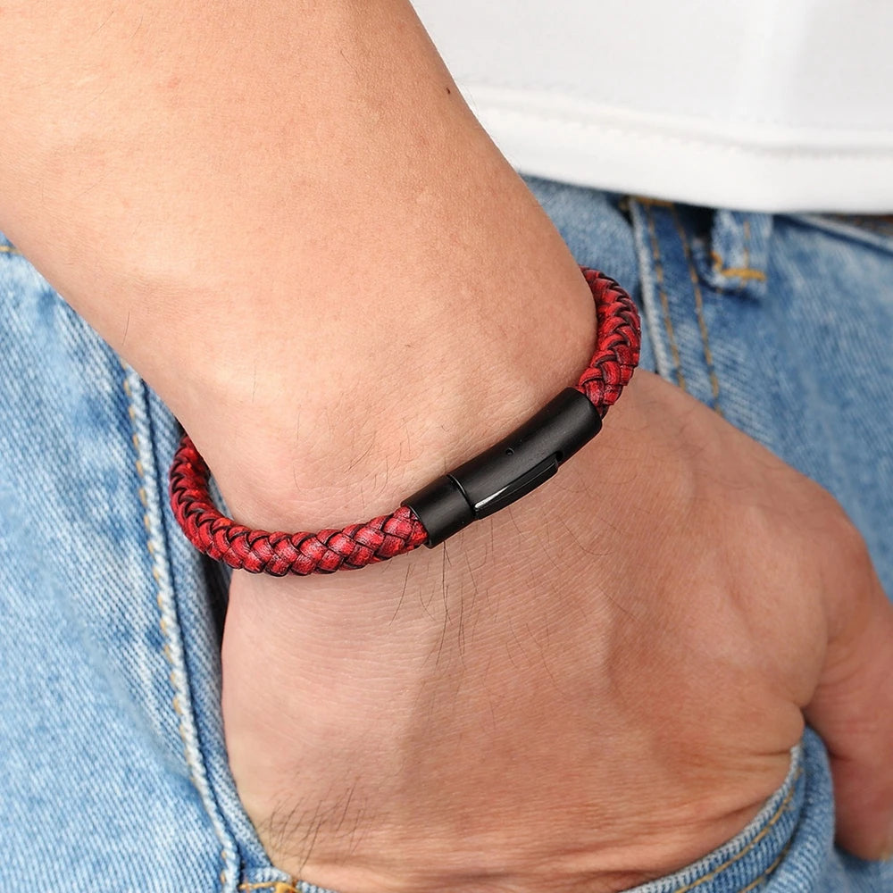 Pulseira em Couro Trançado - QANI 2