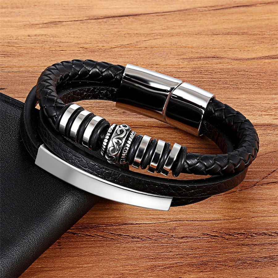 Pulseira de Couro Ragnar