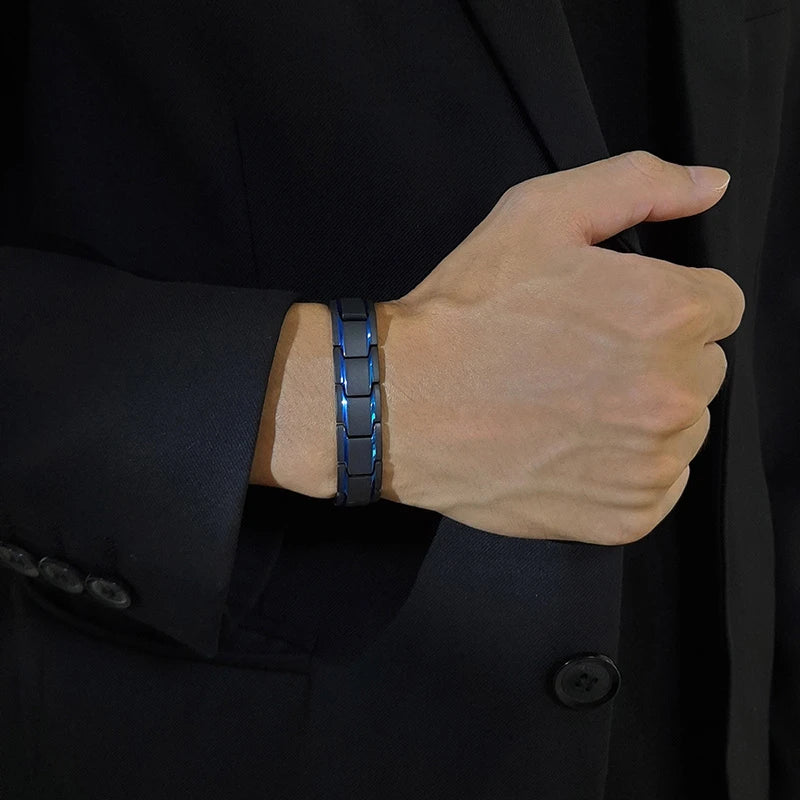 Pulseira Elegante com Elos em Aço Inoxidável - 12mm
