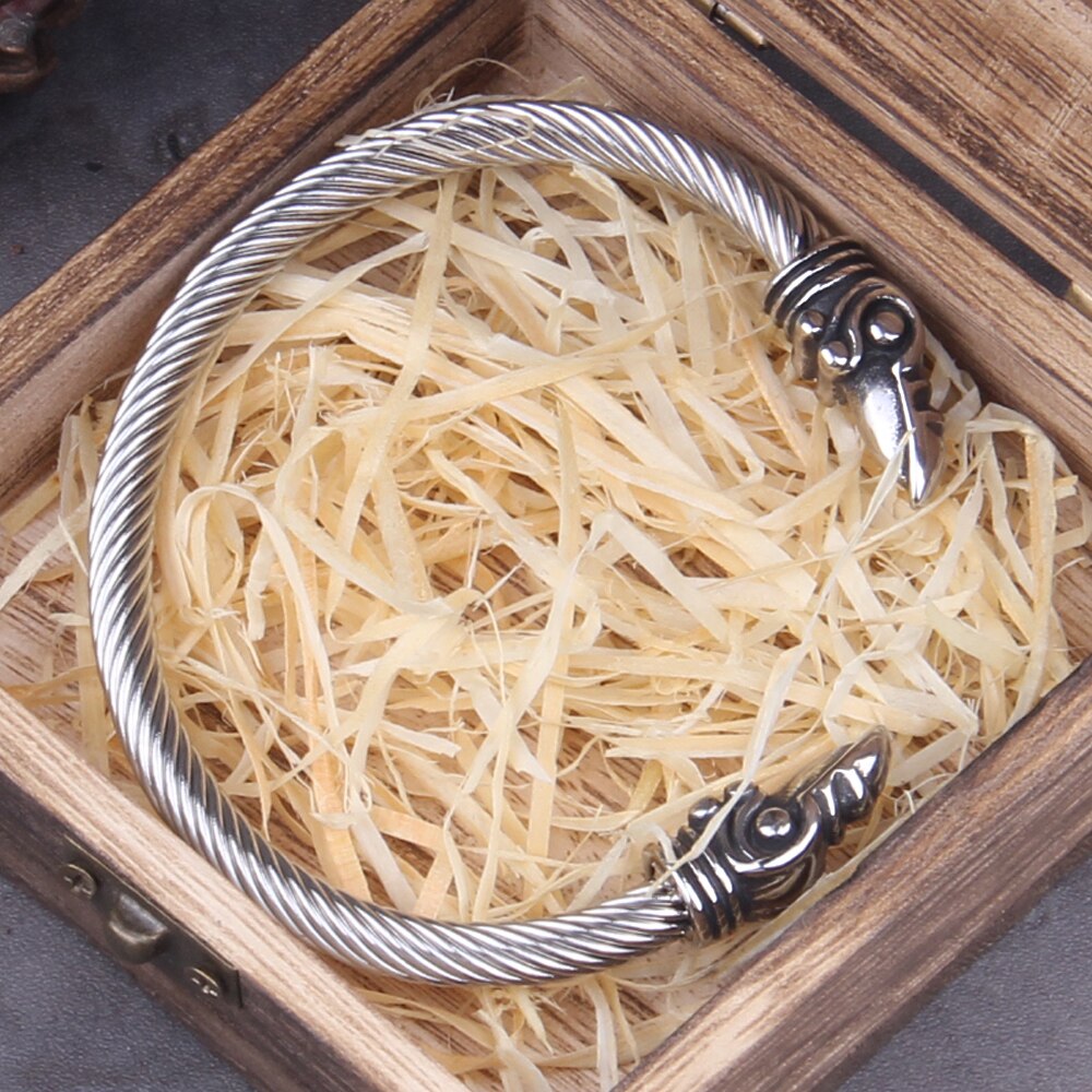 Bracelete Viking Corvo de Odin + Caixa Vikings