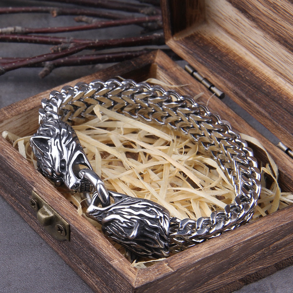 Pulseira Viking Lobos + Caixa Vikings