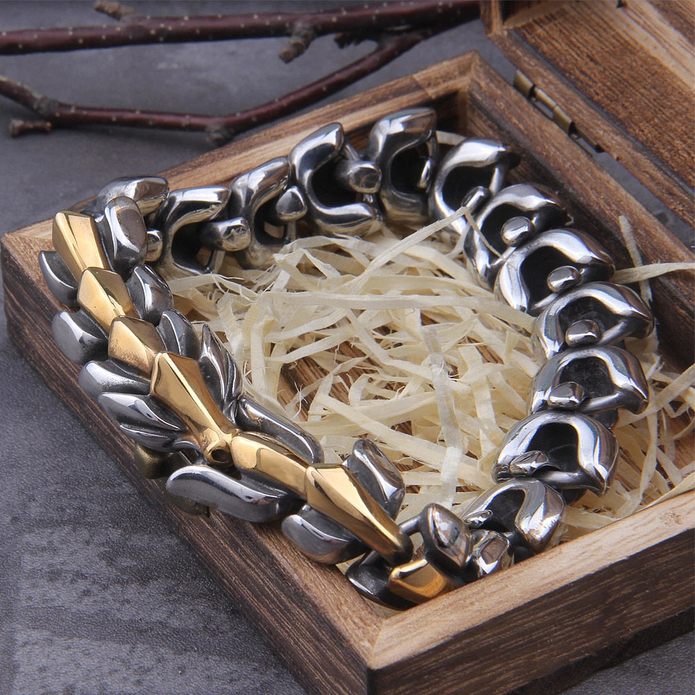 Pulseira Escama de Dragão + Caixa VIKINGS de brinde