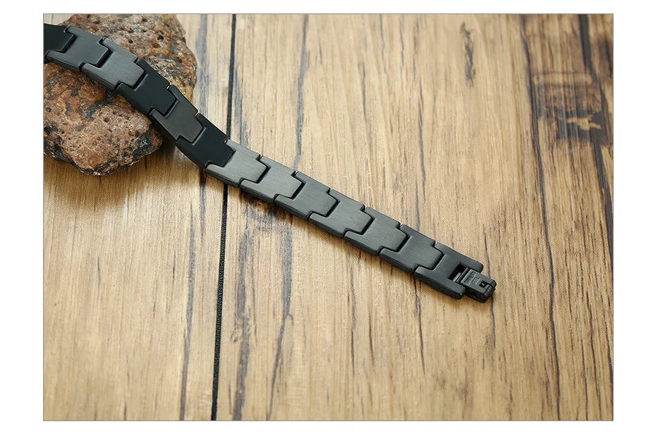 Pulseira Elegante com Elos em Aço Inoxidável - 12mm