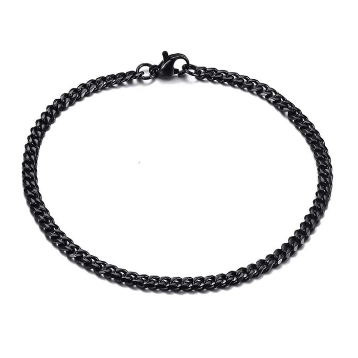 Pulseira Minimalista Cuban Grafite