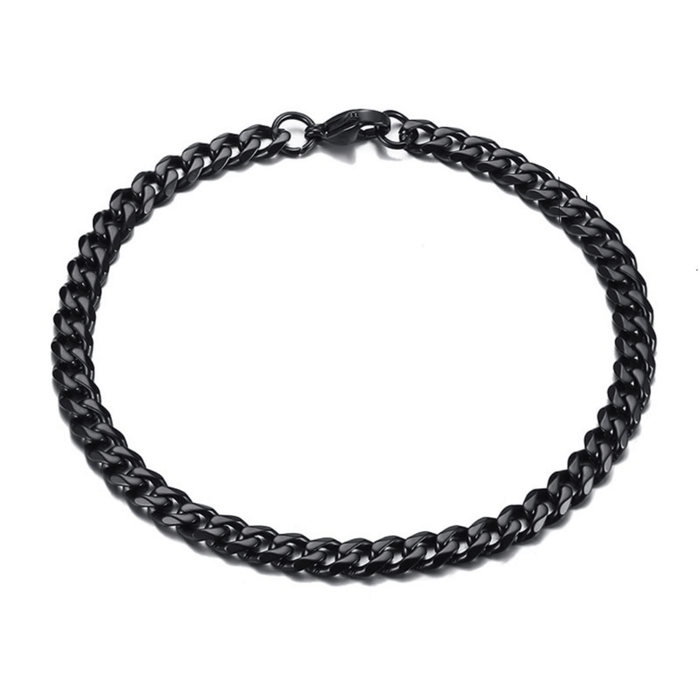 Pulseira Minimalista Cuban Grafite