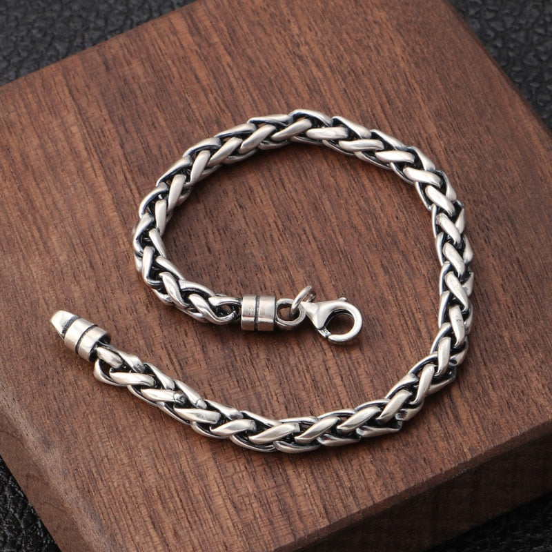 Pulseira Masculina Vondore LV02 em Aço Prata