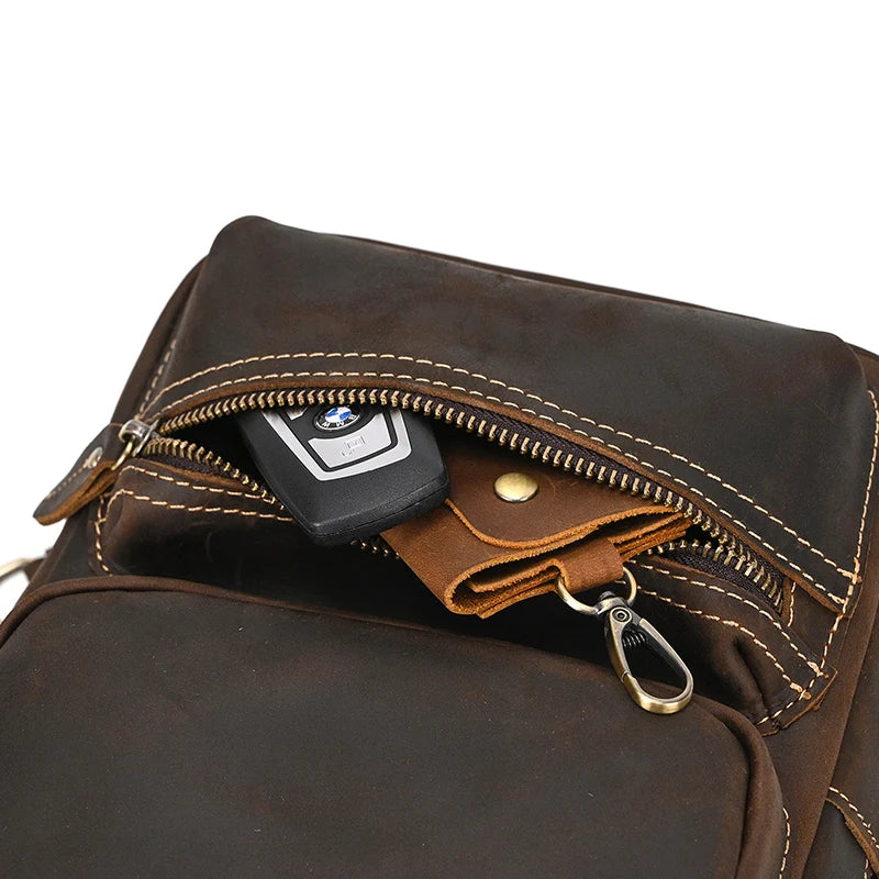 Bolsa Transversal Texas em Couro