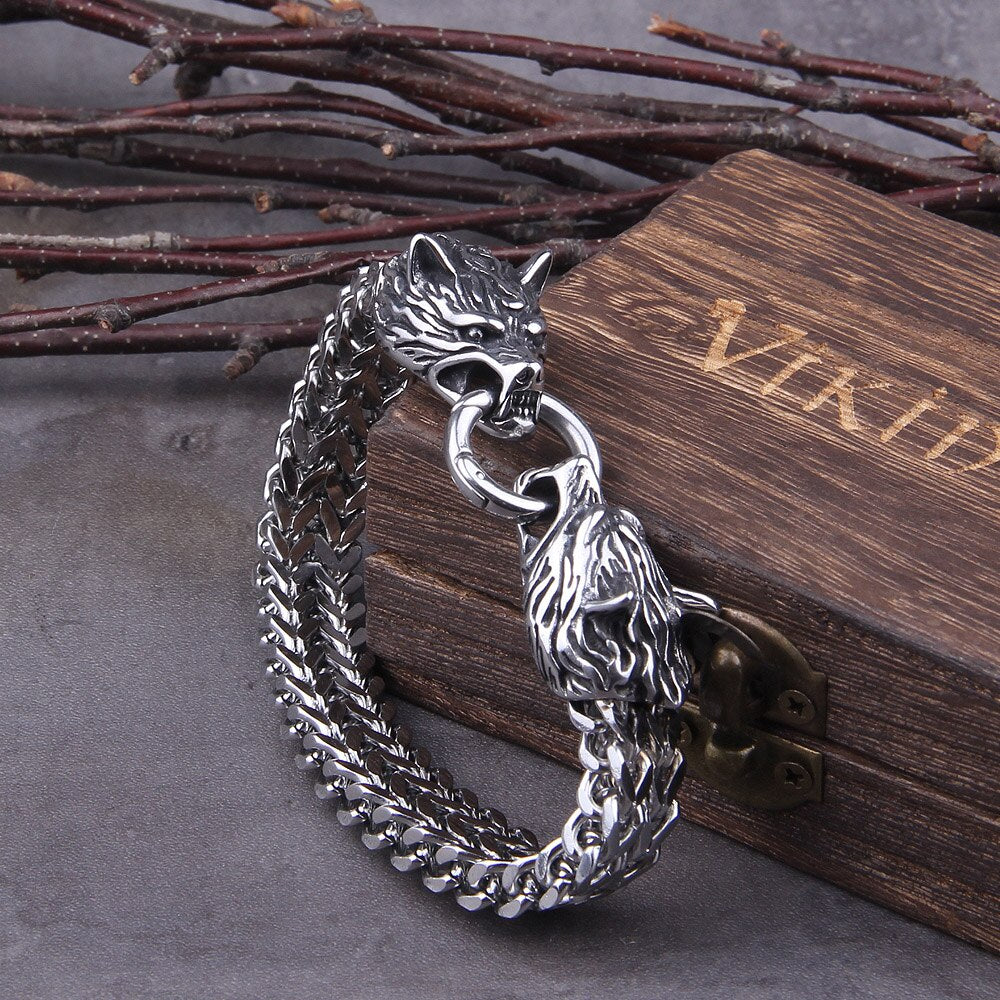 Pulseira Viking Lobos + Caixa Vikings