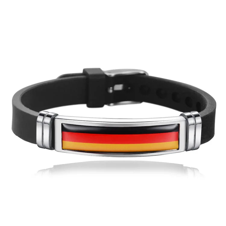 Pulseira Bandeira do Brasil - Tamanho Ajustável