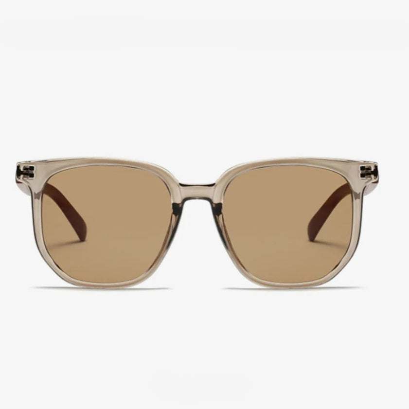 Óculos de sol vintage com moldura quadrada para mulheres e homens, óculos de sol de madeira UV 400 Protection Eyewear, Trend Shades, nova moda