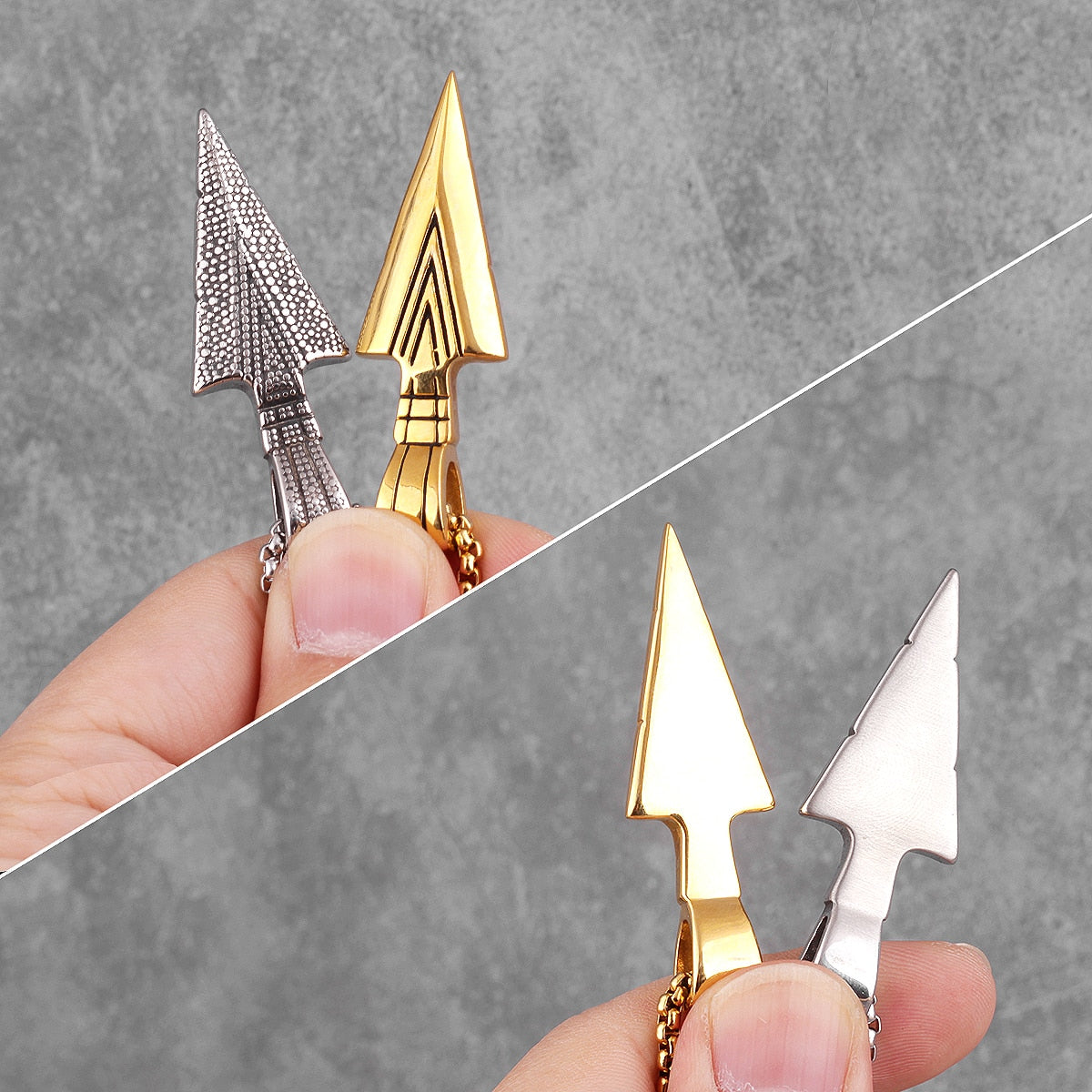 Colar Lança Espartana, Aço Inoxidável 316L