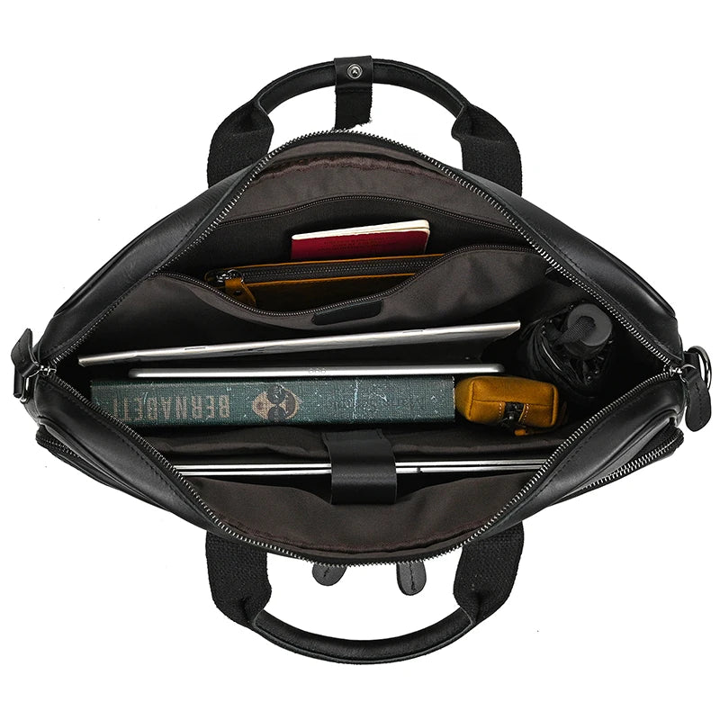 Pasta Executiva de Couro Premium para Notebook 15.6"