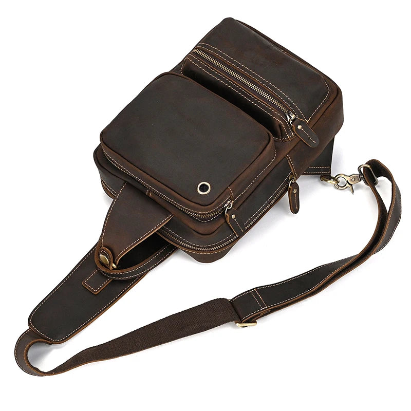 Bolsa Transversal Texas em Couro