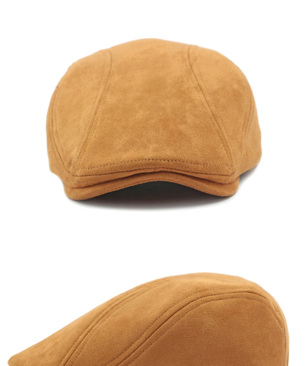 Boina Masculina Retrô em Suede