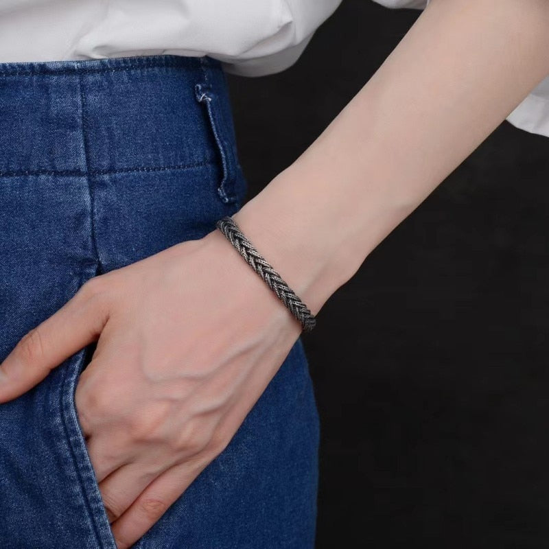 Pulseira Masculina Vondore LV01 em Prata 925