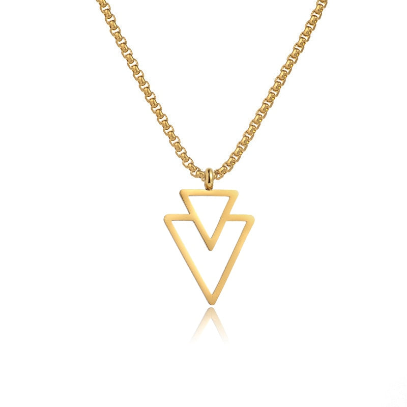 Colar Masculino Vondore Trion em Aço Prata