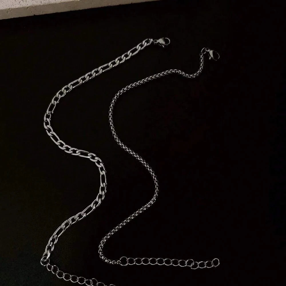 Conjunto de Pulseiras Duplas em Aço Inox – Estilo Versátil e Sofisticado