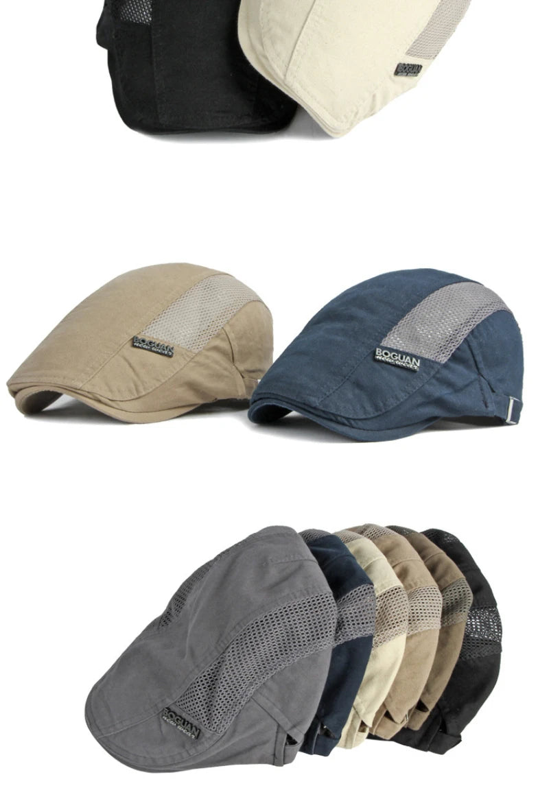 Boina Elegante Ajustável e Respirável em Algodão