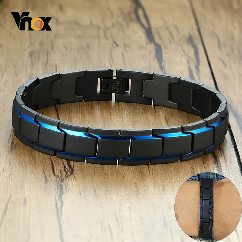 Pulseira Elegante com Elos em Aço Inoxidável - 12mm