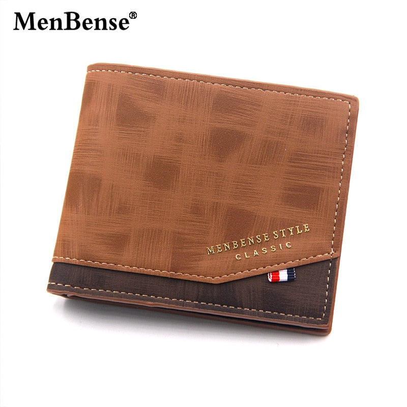 Carteira Masculina de Couro Estilo Vintage