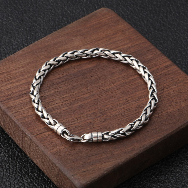 Pulseira Masculina Vondore LV02 em Aço Prata