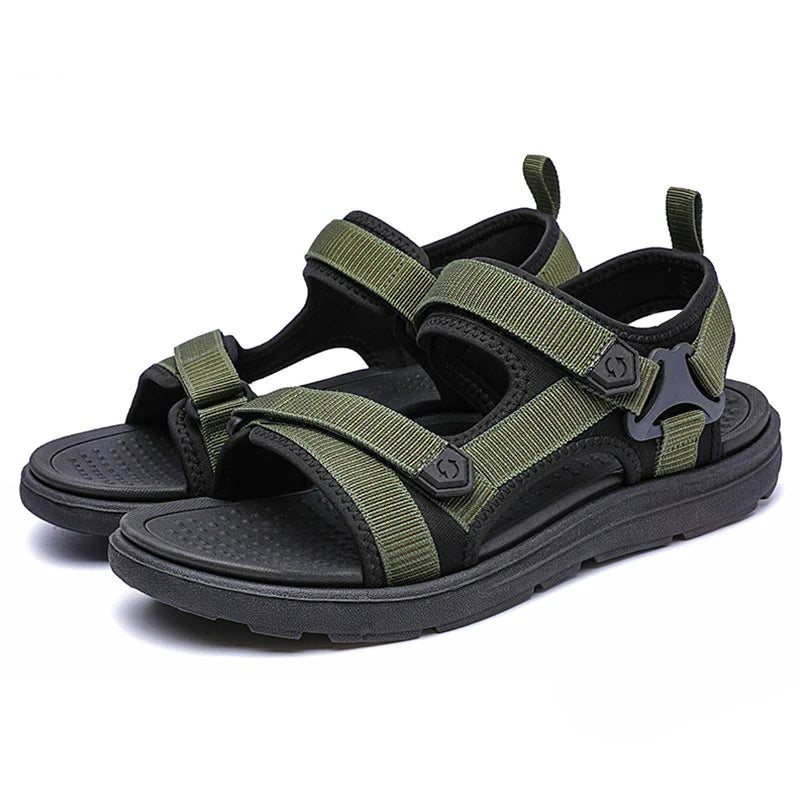 Sandálias masculinas de verão, moda lazer, praia, férias, sapatos leves, novas sandálias casuais confortáveis ao ar livre