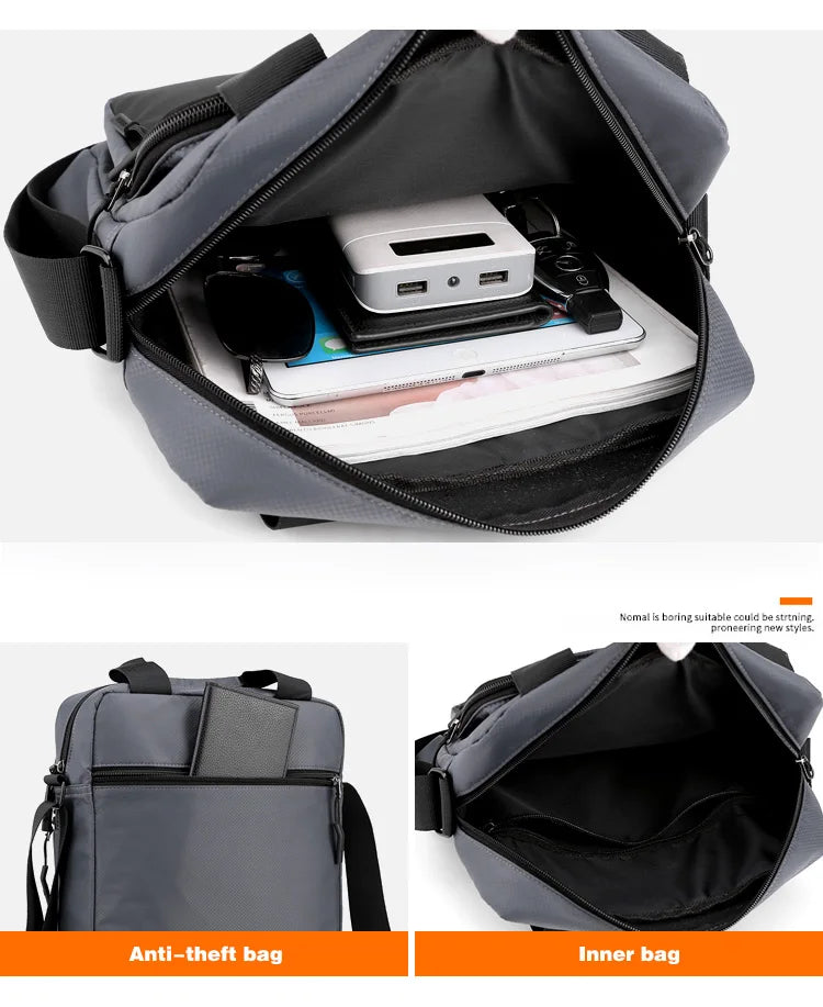 Bolsa Masculina Shoulder Bag Professional em Nylon - LV30