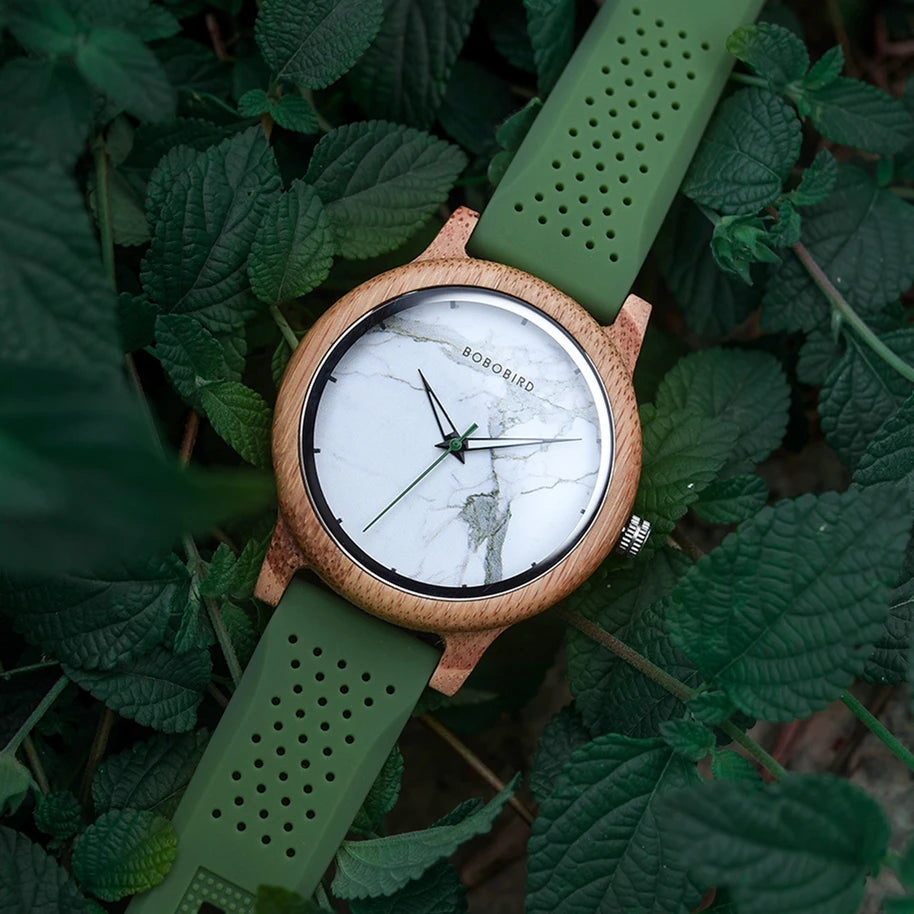 Relógio de Madeira Bambu - Naturalis