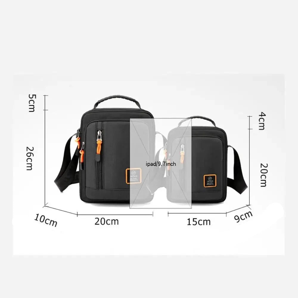 Bolsa Masculina Shoulder Bag em Oxford e Poliéster - LV29