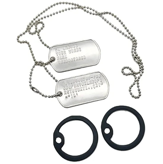 Colar Dog Tag Personalizado