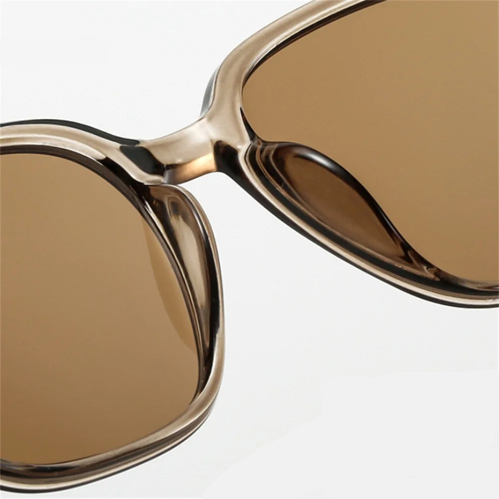 Óculos de sol vintage com moldura quadrada para mulheres e homens, óculos de sol de madeira UV 400 Protection Eyewear, Trend Shades, nova moda